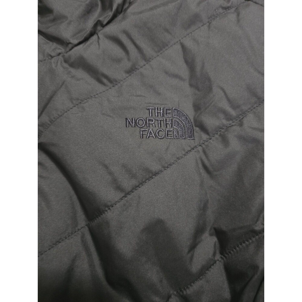 The North Face Womens sz L Black Quilted Jacket Fur Lined Full Zip - Picture 3 of 6